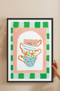 HOMEPACK Ahşap Çerçeveli Tablo Çerçeveli Poster Sanatsal Modern Duvar Dekoru TK-815
