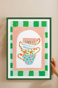 HOMEPACK Ahşap Çerçeveli Tablo Çerçeveli Poster Sanatsal Modern Duvar Dekoru TK-815