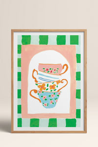 HOMEPACK Ahşap Çerçeveli Tablo Çerçeveli Poster Sanatsal Modern Duvar Dekoru TK-815