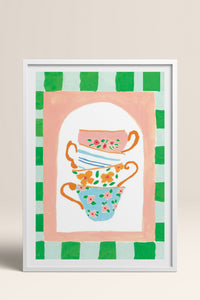 HOMEPACK Ahşap Çerçeveli Tablo Çerçeveli Poster Sanatsal Modern Duvar Dekoru TK-815