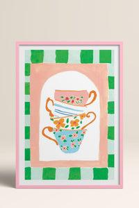 HOMEPACK Ahşap Çerçeveli Tablo Çerçeveli Poster Sanatsal Modern Duvar Dekoru TK-815