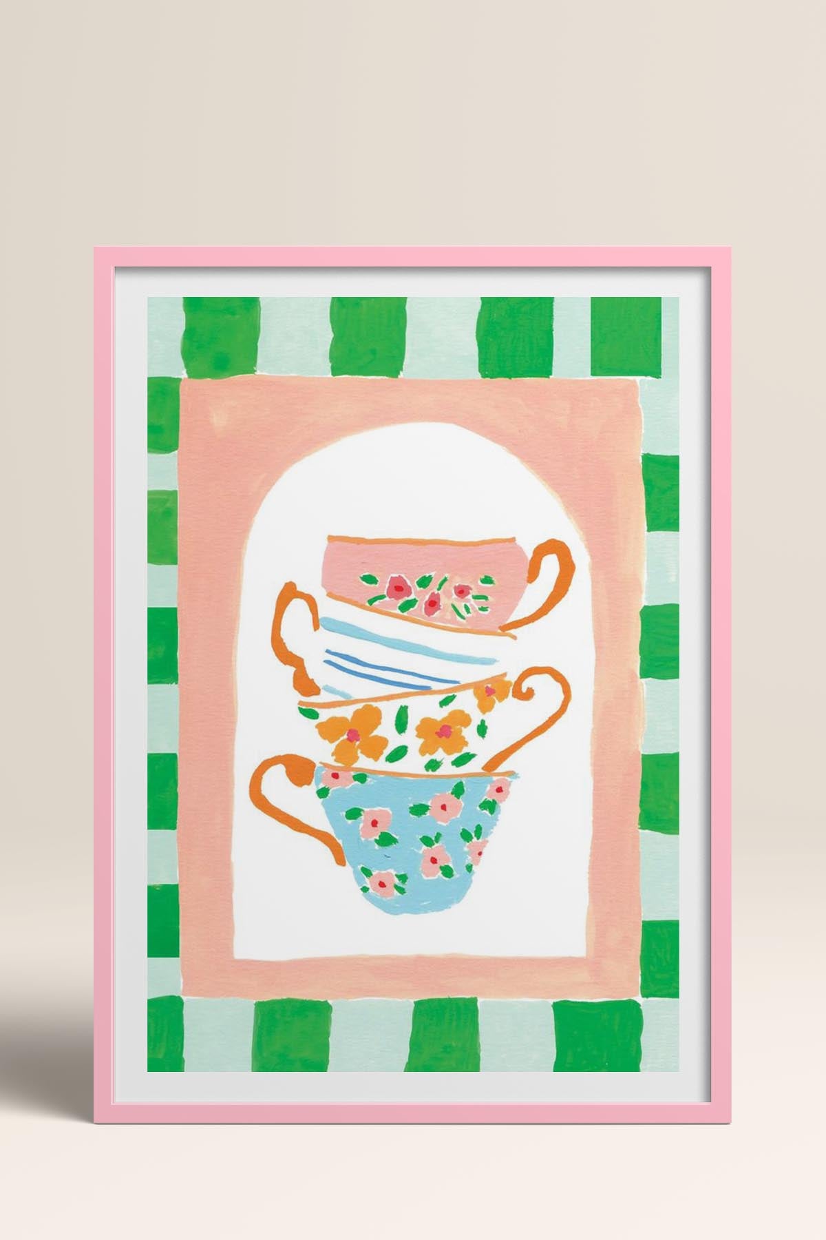 HOMEPACK Ahşap Çerçeveli Tablo Çerçeveli Poster Sanatsal Modern Duvar Dekoru TK-815