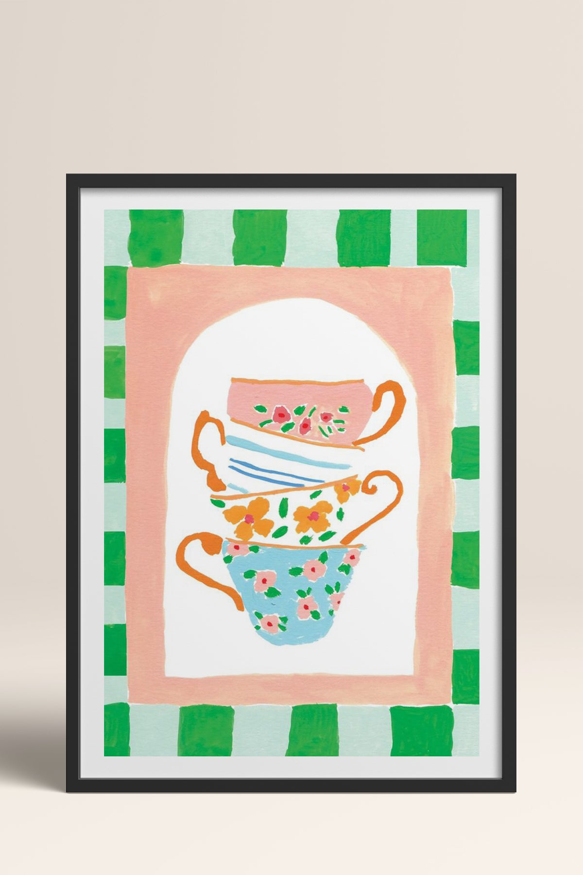 HOMEPACK Ahşap Çerçeveli Tablo Çerçeveli Poster Sanatsal Modern Duvar Dekoru TK-815