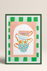 HOMEPACK Ahşap Çerçeveli Tablo Çerçeveli Poster Sanatsal Modern Duvar Dekoru TK-815