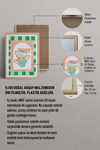 HOMEPACK Ahşap Çerçeveli Tablo Çerçeveli Poster Sanatsal Modern Duvar Dekoru TK-815