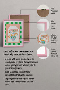 HOMEPACK Ahşap Çerçeveli Tablo Çerçeveli Poster Sanatsal Modern Duvar Dekoru TK-815