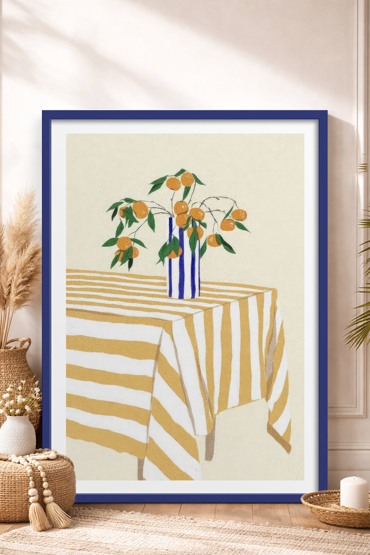 HOMEPACK Ahşap Çerçeveli Tablo Çerçeveli Poster Sanatsal Modern Duvar Dekoru TK-816