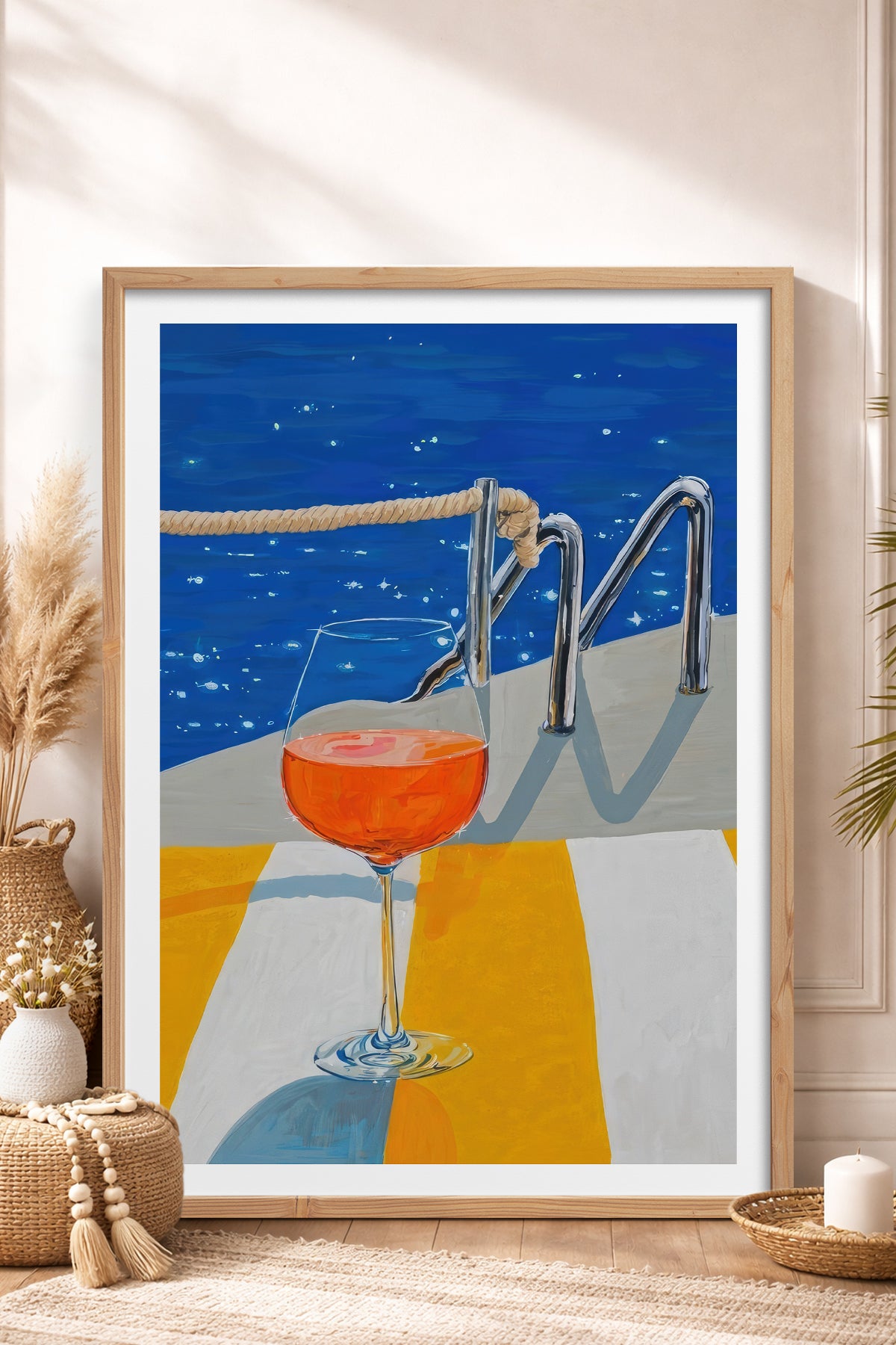 HOMEPACK Ahşap Çerçeveli Tablo Çerçeveli Poster Sanatsal Modern Duvar Dekoru TK-817