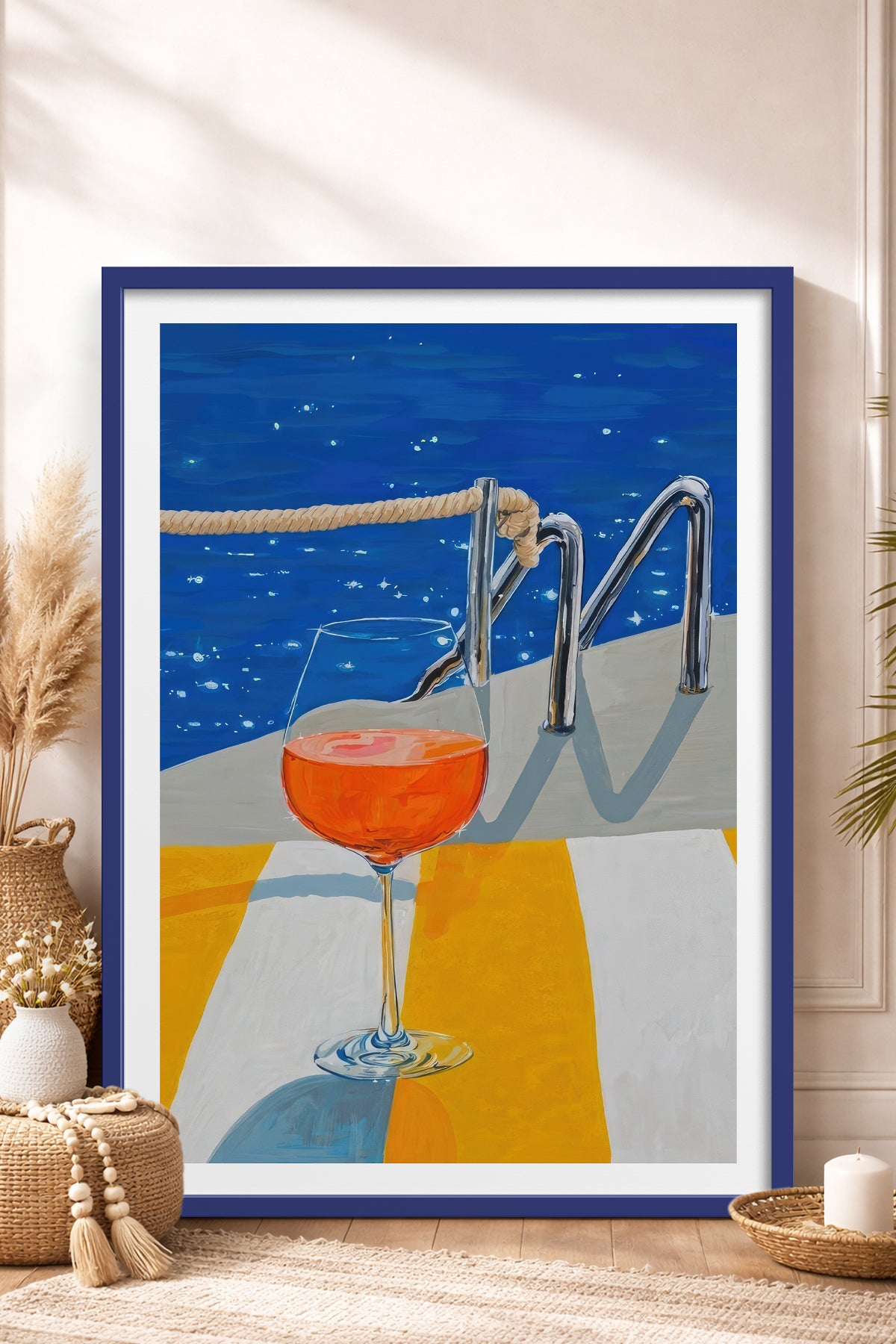 HOMEPACK Ahşap Çerçeveli Tablo Çerçeveli Poster Sanatsal Modern Duvar Dekoru TK-817