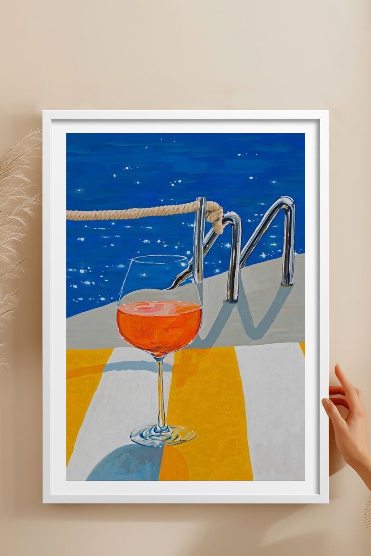 HOMEPACK Ahşap Çerçeveli Tablo Çerçeveli Poster Sanatsal Modern Duvar Dekoru TK-817