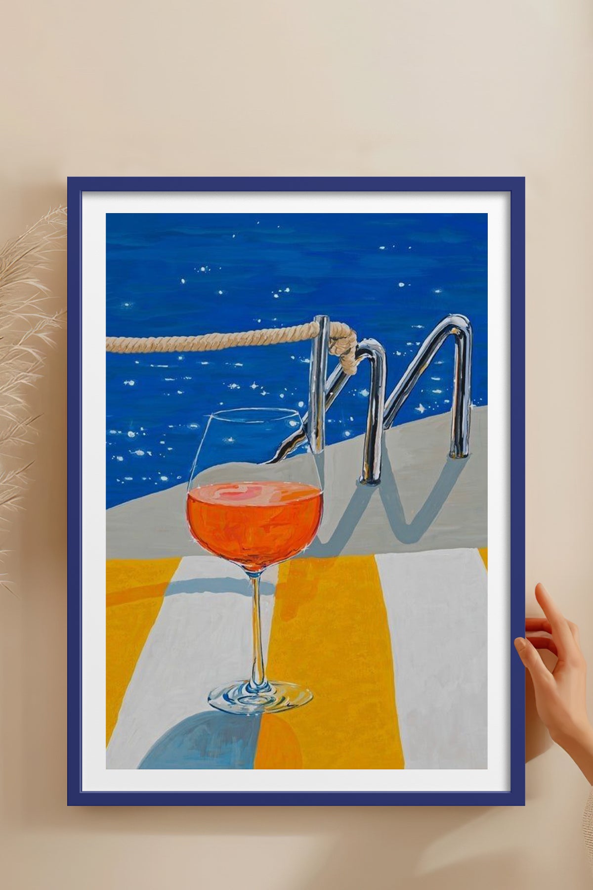 HOMEPACK Ahşap Çerçeveli Tablo Çerçeveli Poster Sanatsal Modern Duvar Dekoru TK-817