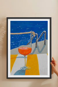 HOMEPACK Ahşap Çerçeveli Tablo Çerçeveli Poster Sanatsal Modern Duvar Dekoru TK-817
