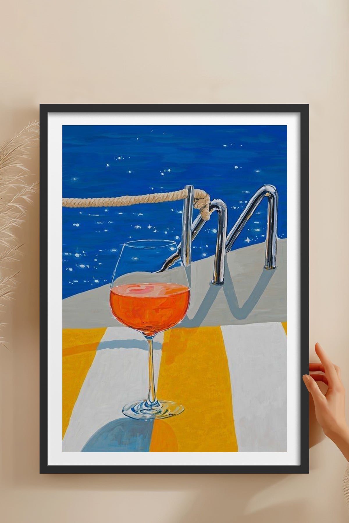 HOMEPACK Ahşap Çerçeveli Tablo Çerçeveli Poster Sanatsal Modern Duvar Dekoru TK-817