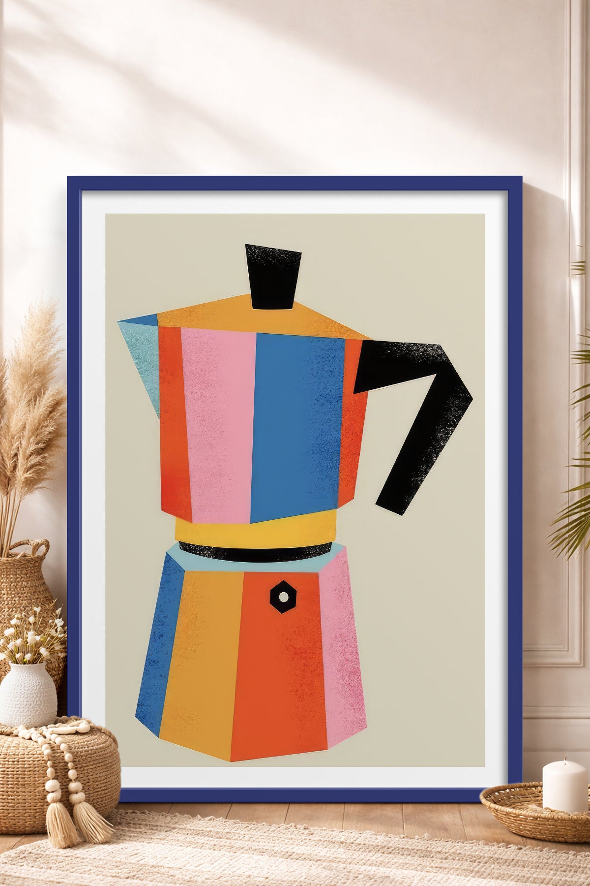 HOMEPACK Ahşap Çerçeveli Tablo Çerçeveli Poster Sanatsal Modern Duvar Dekoru TK-818