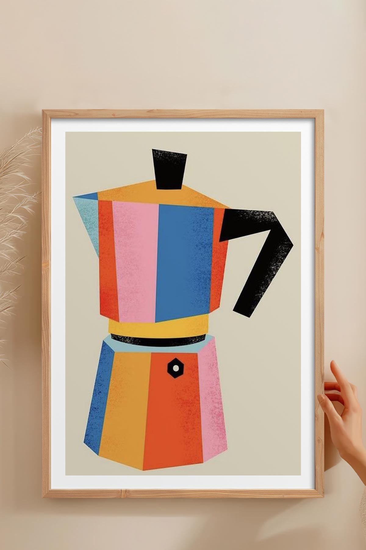HOMEPACK Ahşap Çerçeveli Tablo Çerçeveli Poster Sanatsal Modern Duvar Dekoru TK-818