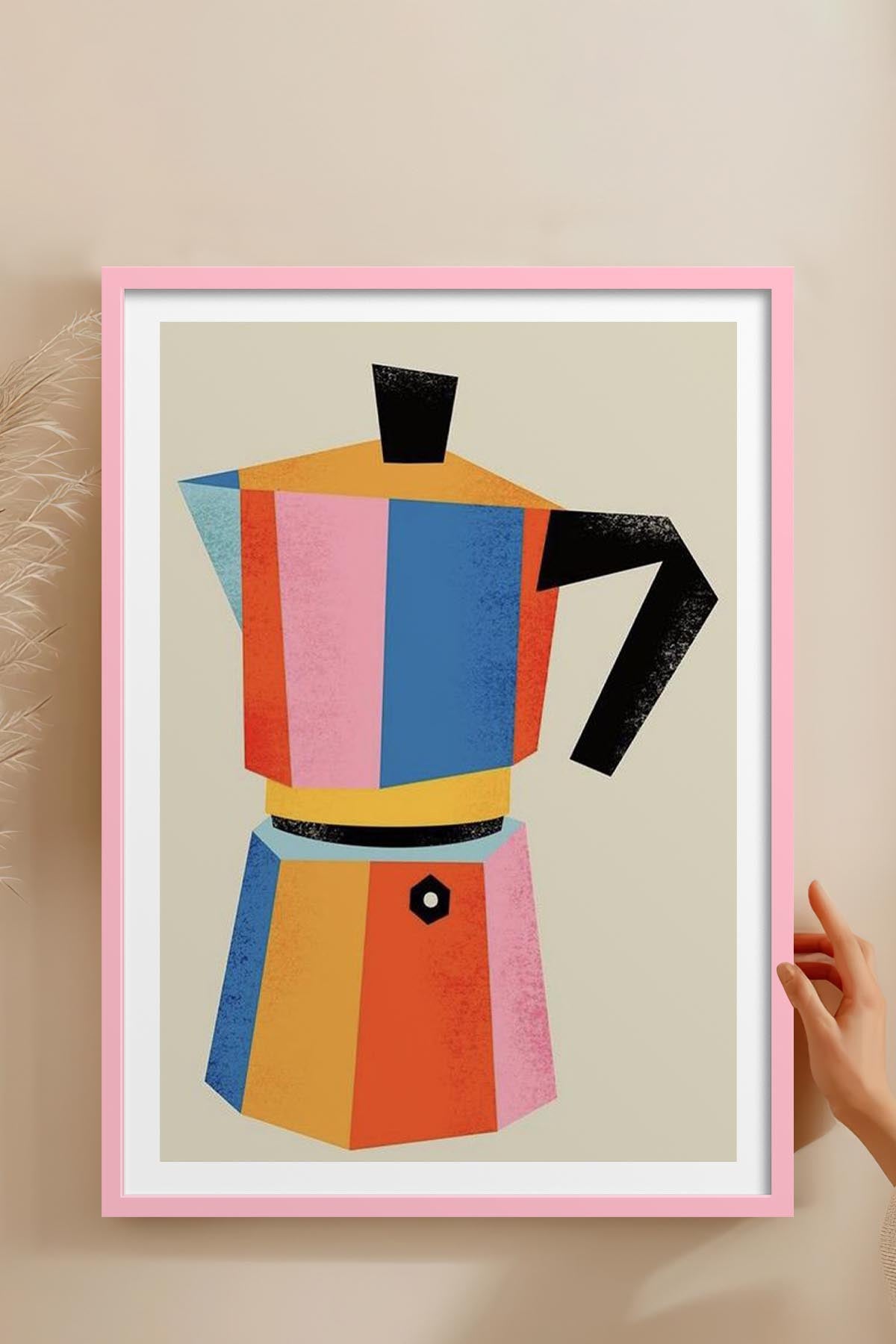 HOMEPACK Ahşap Çerçeveli Tablo Çerçeveli Poster Sanatsal Modern Duvar Dekoru TK-818