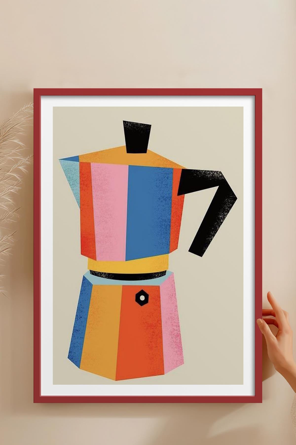 HOMEPACK Ahşap Çerçeveli Tablo Çerçeveli Poster Sanatsal Modern Duvar Dekoru TK-818