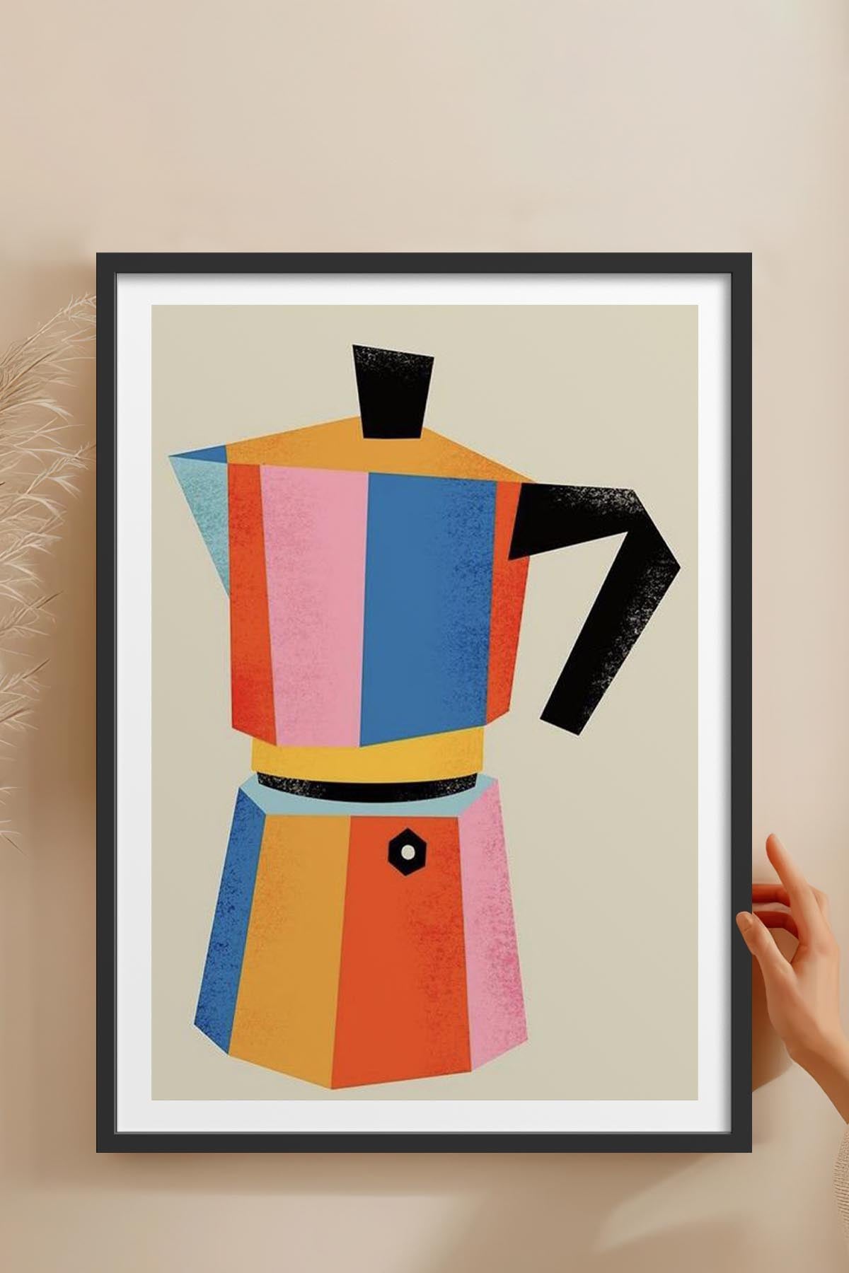 HOMEPACK Ahşap Çerçeveli Tablo Çerçeveli Poster Sanatsal Modern Duvar Dekoru TK-818
