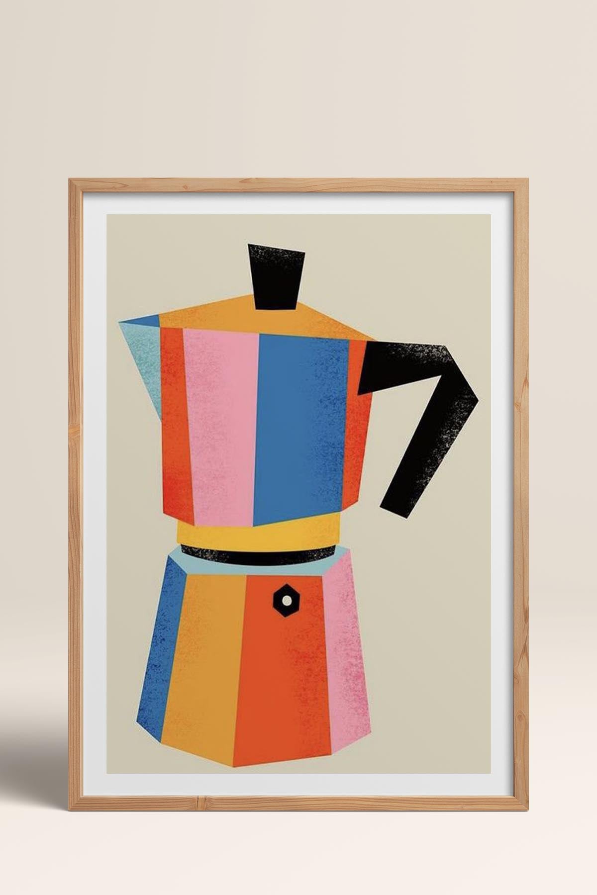 HOMEPACK Ahşap Çerçeveli Tablo Çerçeveli Poster Sanatsal Modern Duvar Dekoru TK-818