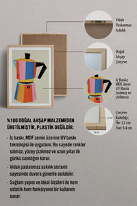 HOMEPACK Ahşap Çerçeveli Tablo Çerçeveli Poster Sanatsal Modern Duvar Dekoru TK-818