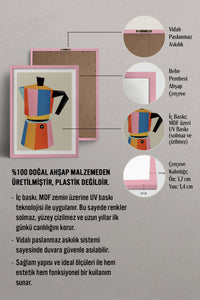 HOMEPACK Ahşap Çerçeveli Tablo Çerçeveli Poster Sanatsal Modern Duvar Dekoru TK-818