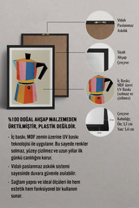 HOMEPACK Ahşap Çerçeveli Tablo Çerçeveli Poster Sanatsal Modern Duvar Dekoru TK-818