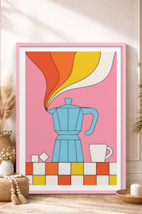 HOMEPACK Ahşap Çerçeveli Tablo Çerçeveli Poster Sanatsal Modern Duvar Dekoru TK-819