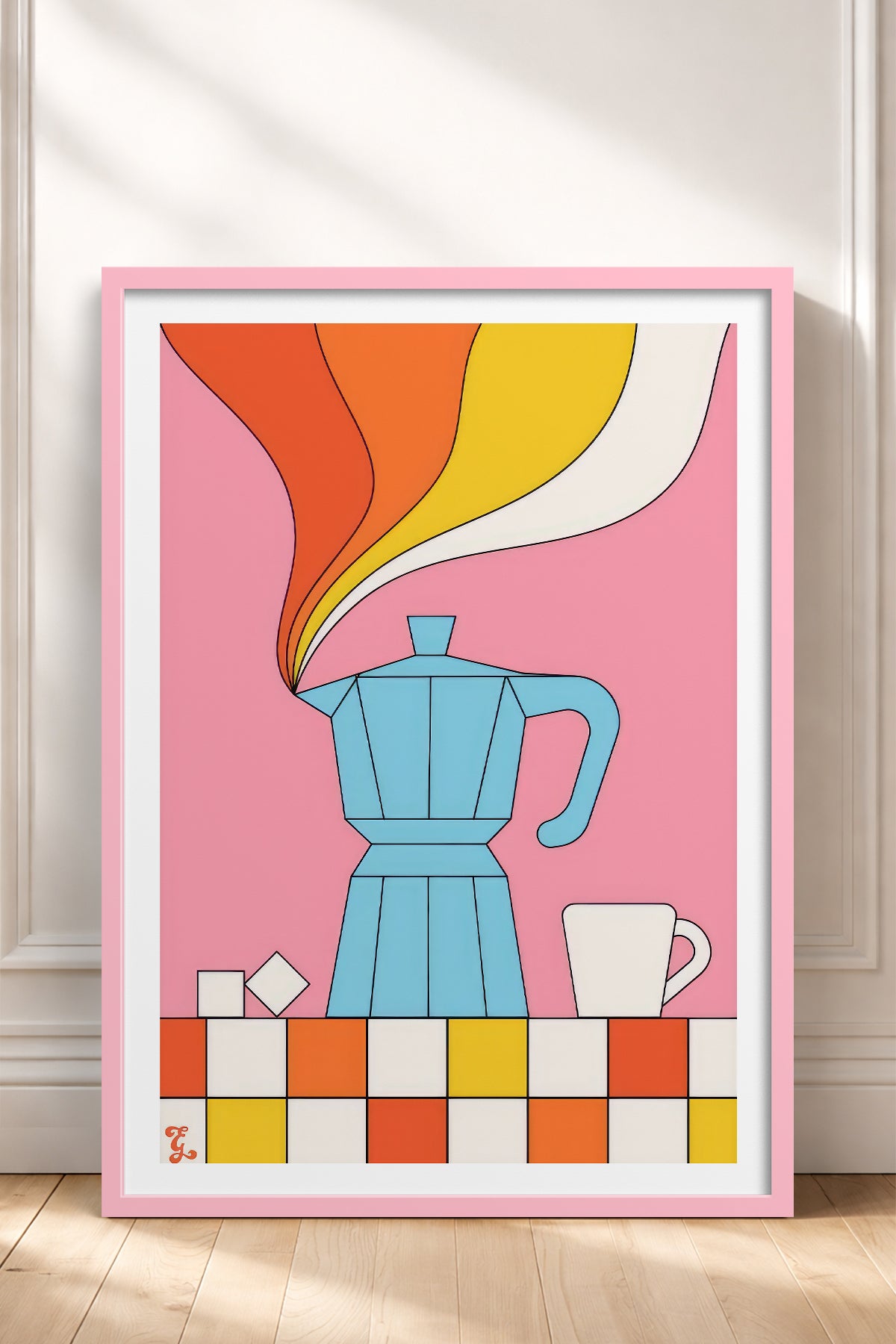 HOMEPACK Ahşap Çerçeveli Tablo Çerçeveli Poster Sanatsal Modern Duvar Dekoru TK-819