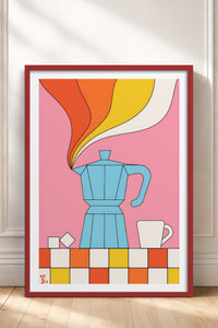 HOMEPACK Ahşap Çerçeveli Tablo Çerçeveli Poster Sanatsal Modern Duvar Dekoru TK-819