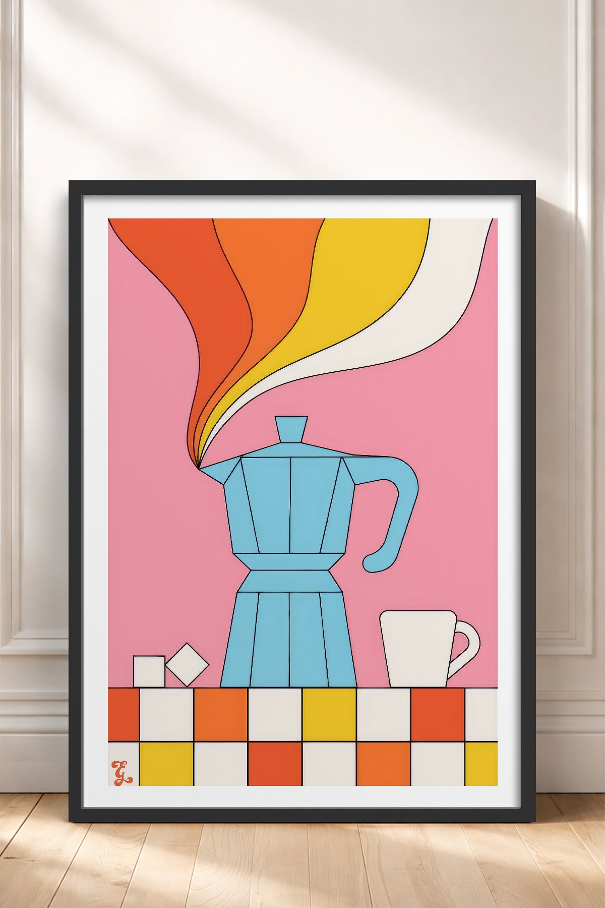 HOMEPACK Ahşap Çerçeveli Tablo Çerçeveli Poster Sanatsal Modern Duvar Dekoru TK-819