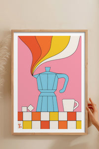 HOMEPACK Ahşap Çerçeveli Tablo Çerçeveli Poster Sanatsal Modern Duvar Dekoru TK-819
