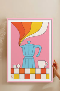 HOMEPACK Ahşap Çerçeveli Tablo Çerçeveli Poster Sanatsal Modern Duvar Dekoru TK-819