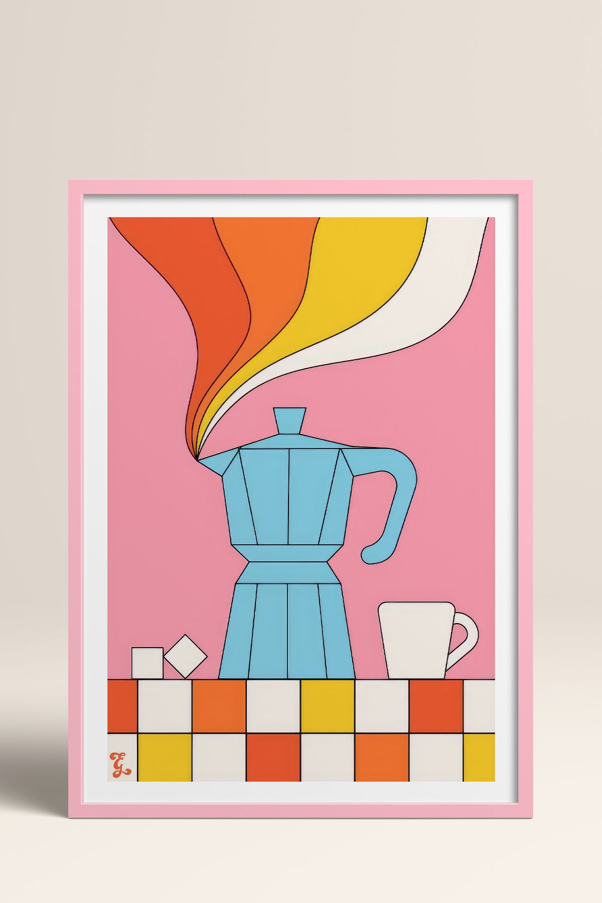 HOMEPACK Ahşap Çerçeveli Tablo Çerçeveli Poster Sanatsal Modern Duvar Dekoru TK-819