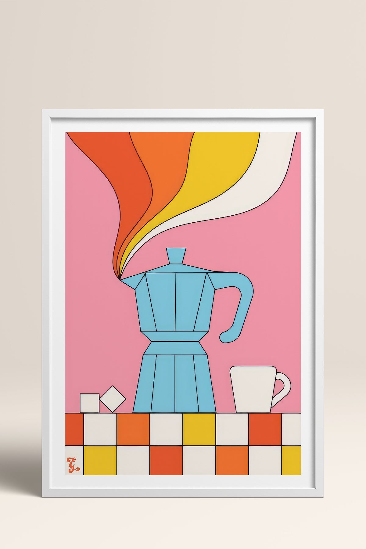 HOMEPACK Ahşap Çerçeveli Tablo Çerçeveli Poster Sanatsal Modern Duvar Dekoru TK-819