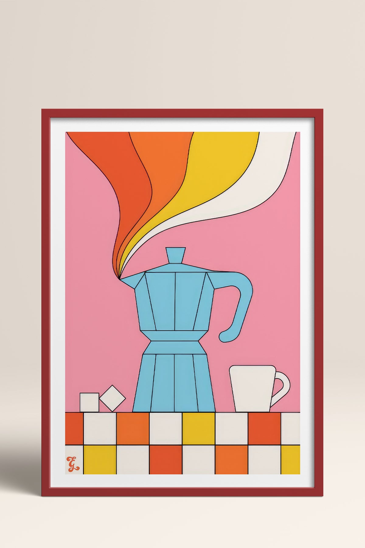 HOMEPACK Ahşap Çerçeveli Tablo Çerçeveli Poster Sanatsal Modern Duvar Dekoru TK-819