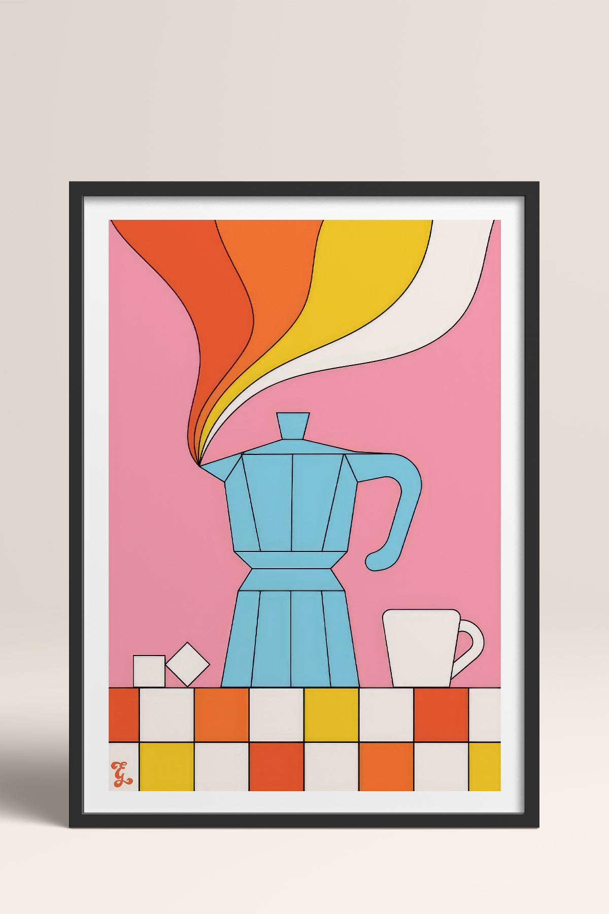 HOMEPACK Ahşap Çerçeveli Tablo Çerçeveli Poster Sanatsal Modern Duvar Dekoru TK-819