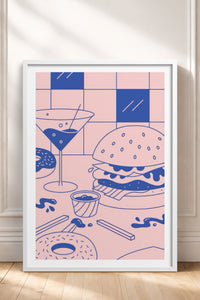 HOMEPACK Ahşap Çerçeveli Tablo Çerçeveli Poster Sanatsal Modern Duvar Dekoru TK-820