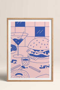 HOMEPACK Ahşap Çerçeveli Tablo Çerçeveli Poster Sanatsal Modern Duvar Dekoru TK-820