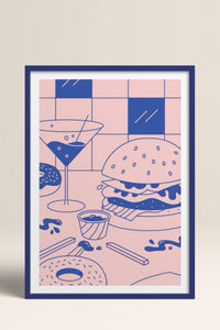 HOMEPACK Ahşap Çerçeveli Tablo Çerçeveli Poster Sanatsal Modern Duvar Dekoru TK-820