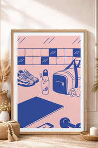 HOMEPACK Ahşap Çerçeveli Tablo Çerçeveli Poster Sanatsal Modern Duvar Dekoru TK-821