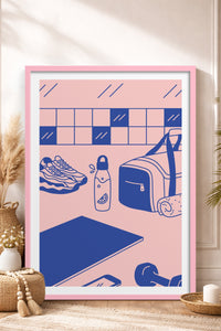 HOMEPACK Ahşap Çerçeveli Tablo Çerçeveli Poster Sanatsal Modern Duvar Dekoru TK-821