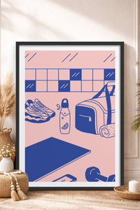 HOMEPACK Ahşap Çerçeveli Tablo Çerçeveli Poster Sanatsal Modern Duvar Dekoru TK-821