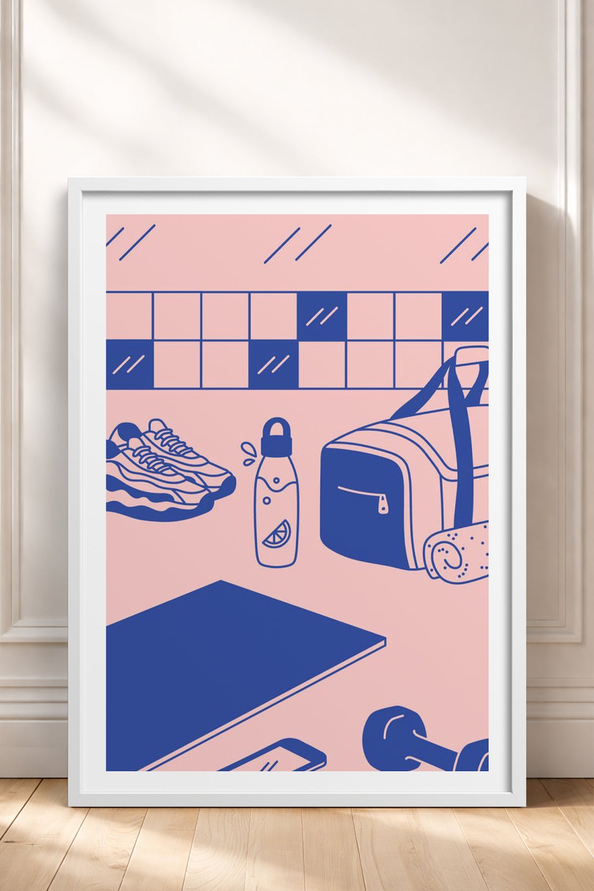 HOMEPACK Ahşap Çerçeveli Tablo Çerçeveli Poster Sanatsal Modern Duvar Dekoru TK-821