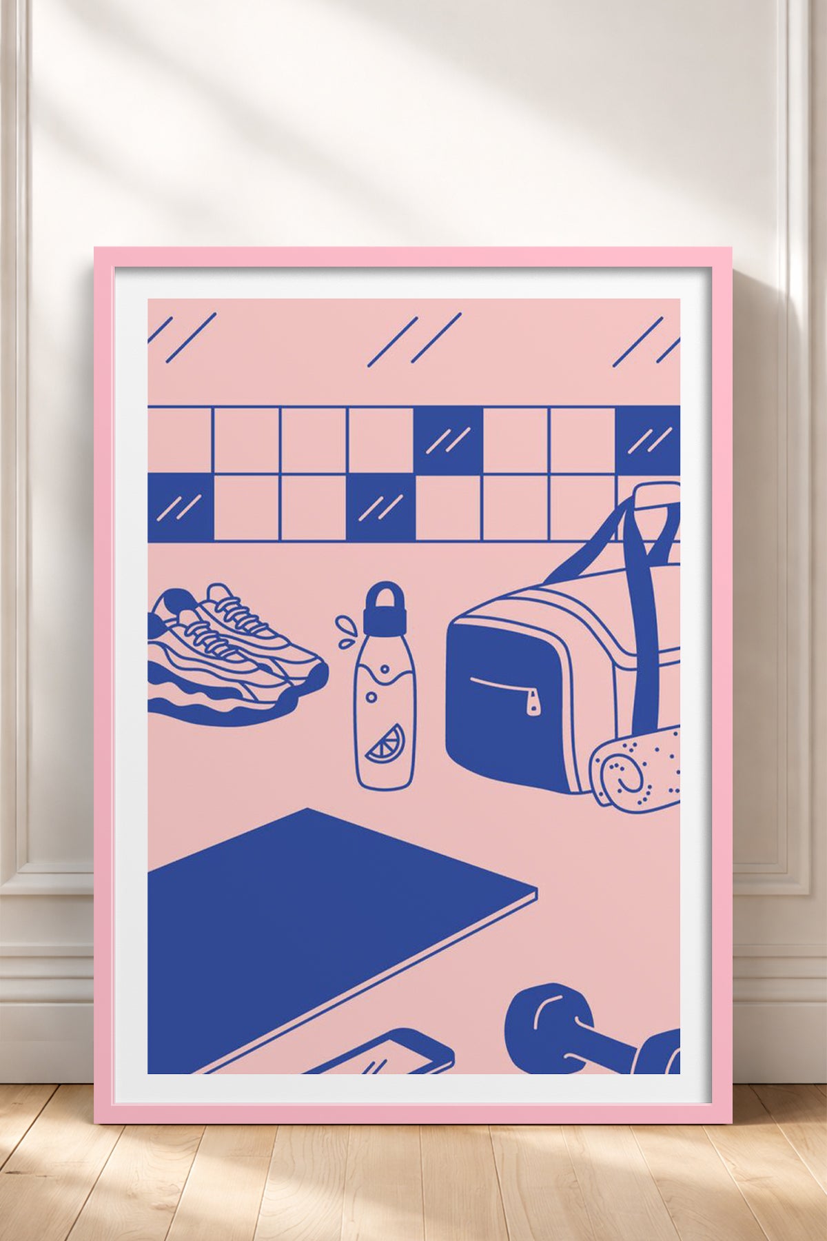 HOMEPACK Ahşap Çerçeveli Tablo Çerçeveli Poster Sanatsal Modern Duvar Dekoru TK-821