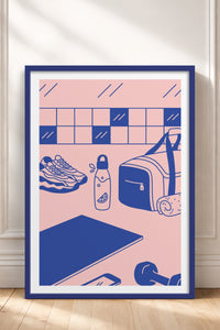HOMEPACK Ahşap Çerçeveli Tablo Çerçeveli Poster Sanatsal Modern Duvar Dekoru TK-821