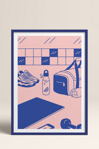 HOMEPACK Ahşap Çerçeveli Tablo Çerçeveli Poster Sanatsal Modern Duvar Dekoru TK-821
