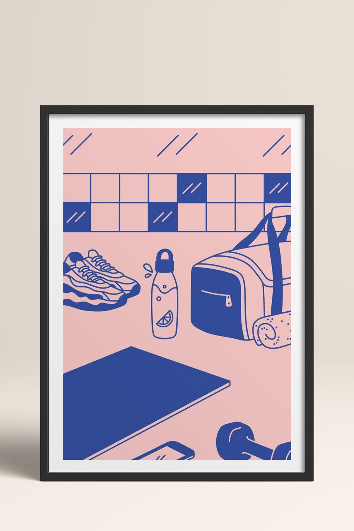HOMEPACK Ahşap Çerçeveli Tablo Çerçeveli Poster Sanatsal Modern Duvar Dekoru TK-821