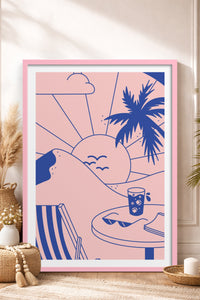 HOMEPACK Ahşap Çerçeveli Tablo Çerçeveli Poster Sanatsal Modern Duvar Dekoru TK-823