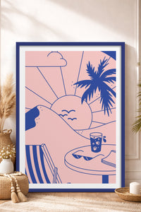 HOMEPACK Ahşap Çerçeveli Tablo Çerçeveli Poster Sanatsal Modern Duvar Dekoru TK-823