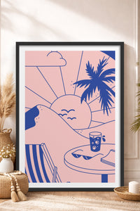 HOMEPACK Ahşap Çerçeveli Tablo Çerçeveli Poster Sanatsal Modern Duvar Dekoru TK-823